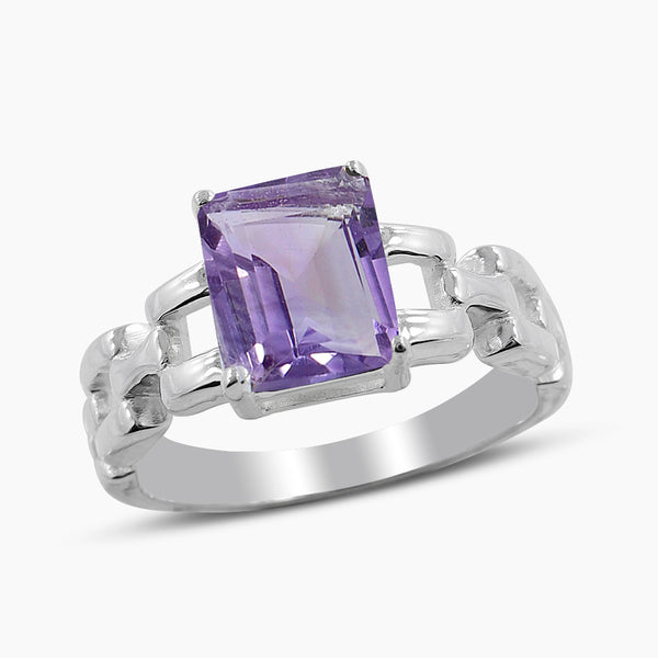 Amethyst Sterling Silver Rings