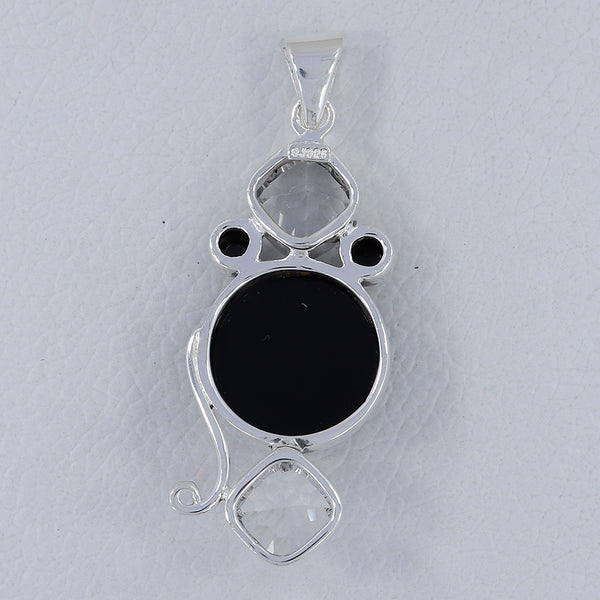 925 Sterling Silver Black Onyx Pendants