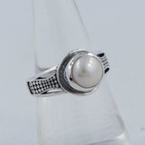 925 Sterling Silver Pearl Rings