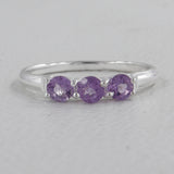 925 Sterling Silver Amethyst Ring