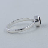 Natural Black Onyx Sterling Silver Rings