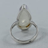 Rainbow Moonstone Silver Ring