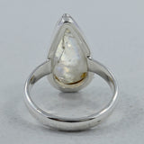 Rainbow Moonstone Silver Ring