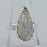 Rainbow Moonstone Silver Ring