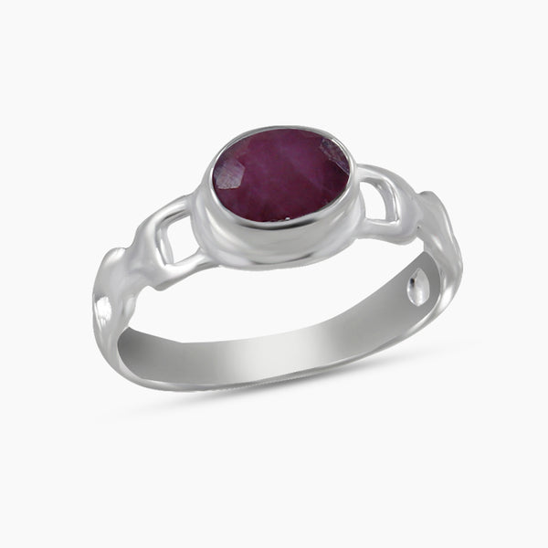 925 Sterling Silver Ruby Rings