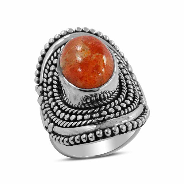 Sponge Coral Silver Rings