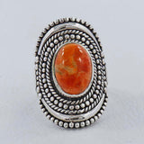Sponge Coral Silver Rings