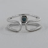 Rainbow Moonstone Silver Ring
