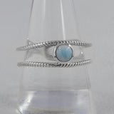 Rainbow Moonstone Silver Ring