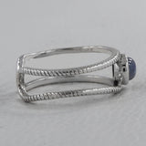 Rainbow Moonstone Silver Ring