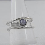 Rainbow Moonstone Silver Ring