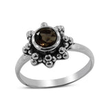 Natural Peridot Sterling Silver Rings