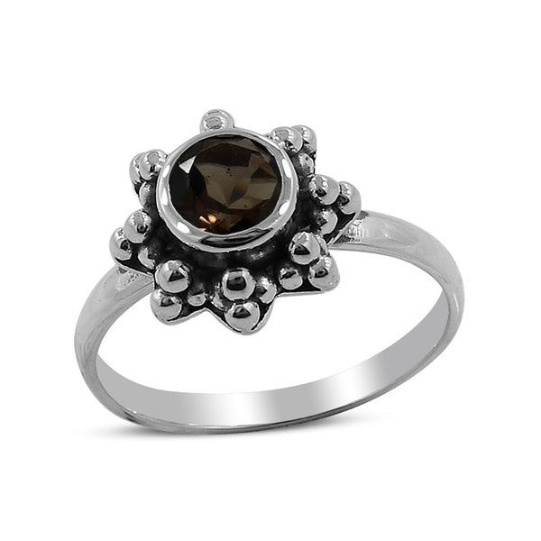 Natural Peridot Sterling Silver Rings