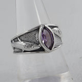 925 Sterling Silver Citrine Ring