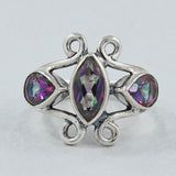 Natural Blue Topaz Sterling Silver Rings