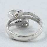 Natural Garnet Silver Rings