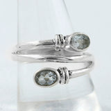 Natural Garnet Silver Rings