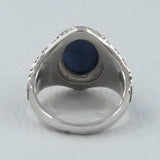 Natural Larimar Silver Rings