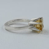 925 Sterling Silver Citrine Ring