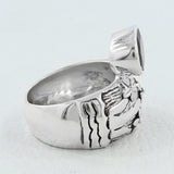 925 Sterling Silver Garnet Rings