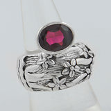 925 Sterling Silver Garnet Rings