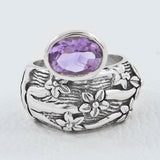 925 Sterling Silver Garnet Rings