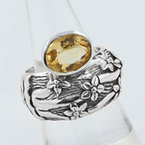 925 Sterling Silver Garnet Rings