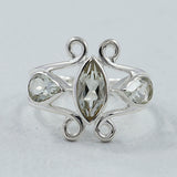 Natural Blue Topaz Sterling Silver Rings