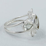 Natural Blue Topaz Sterling Silver Rings