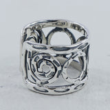 925 Sterling Silver Wide Band Ring