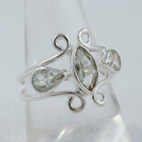 Natural Blue Topaz Sterling Silver Rings