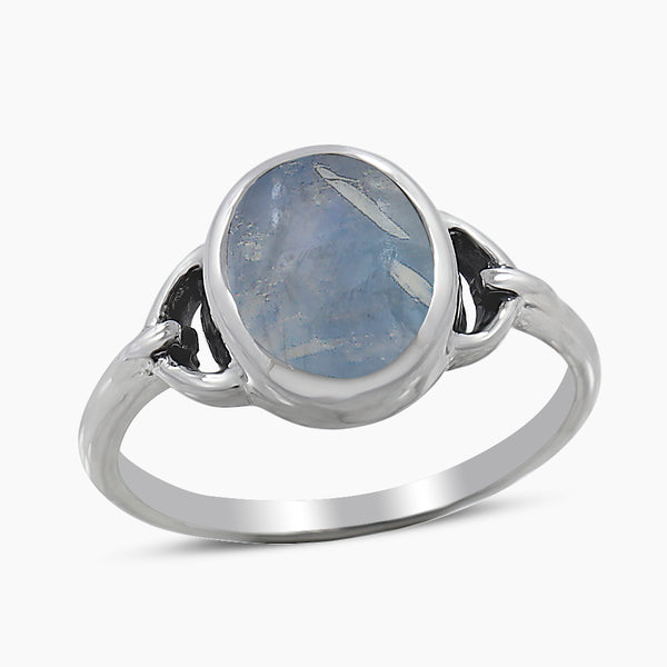 Natural Larimar Silver Rings