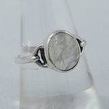 Natural Larimar Silver Rings
