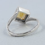 925 Sterling Silver Blue Topaz Ring