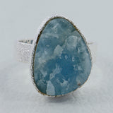 Raw Uncut Astrophyllite Silver Rings