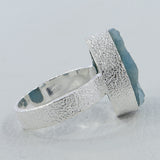 Raw Uncut Astrophyllite Silver Rings