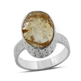 Raw Uncut Astrophyllite Silver Rings