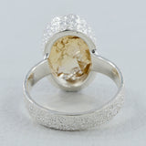 Raw Uncut Astrophyllite Silver Rings