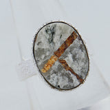 Raw Uncut Astrophyllite Silver Rings