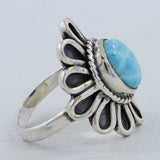 925 Sterling Silver Larimar Rings
