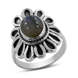 925 Sterling Silver Larimar Rings