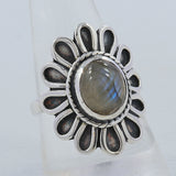 925 Sterling Silver Larimar Rings