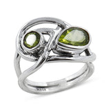 Peridot Silver Rings