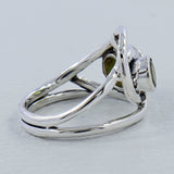 Peridot Silver Rings