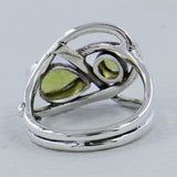 Peridot Silver Rings