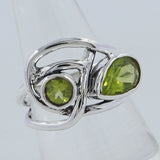 Peridot Silver Rings