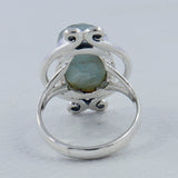 Rough Aquamarine Sterling Silver Ring