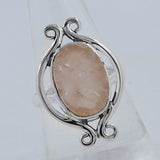 Rough Aquamarine Sterling Silver Ring