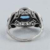 Blue Topaz 925 Silver Ring