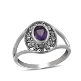 925 Silver Garnet Rings